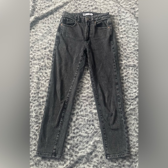 Grey Wash Garage Mom Jeans 00 - Picture 1 of 3